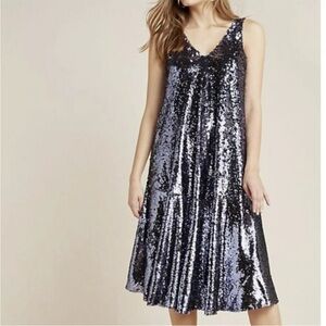 Sunday in Brooklyn at Anthropology Sequin Dress